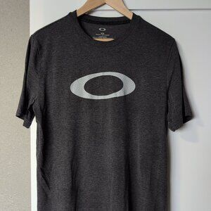 Men's Oakley Short Sleeve Tshirt Grey Black Medium